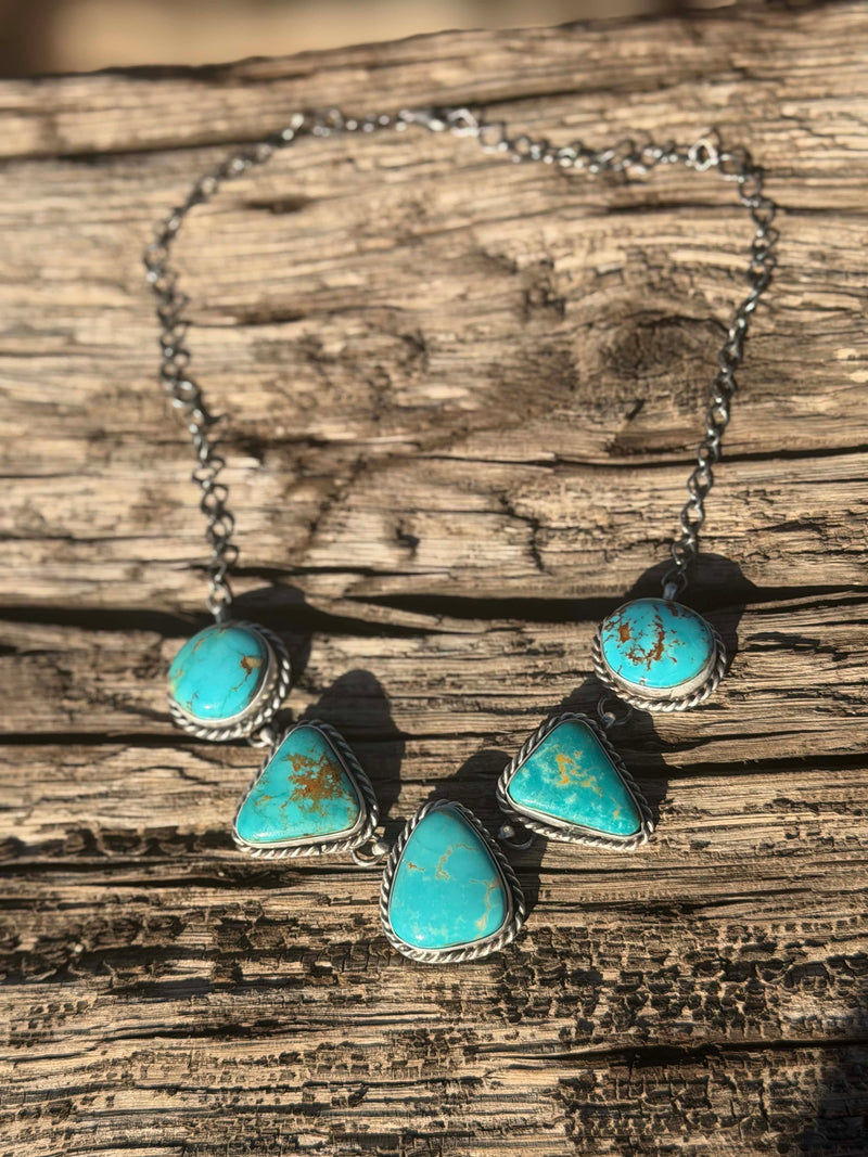 Shop Envi Me Necklaces The NA Weatherford Real Turquoise & Sterling Silver Necklace