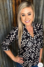 Shop Envi Me Tops and Tunics The Nampa Nights Aztec Top