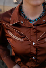 Shop Envi Me Sale The Nevada Fall Days Copper Satin Retro Western Top