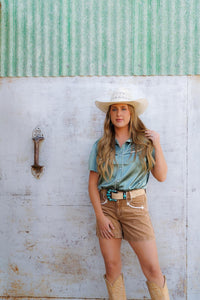 Shop Envi Me Sale The Nevada Summer Nights Retro Western Satin Top