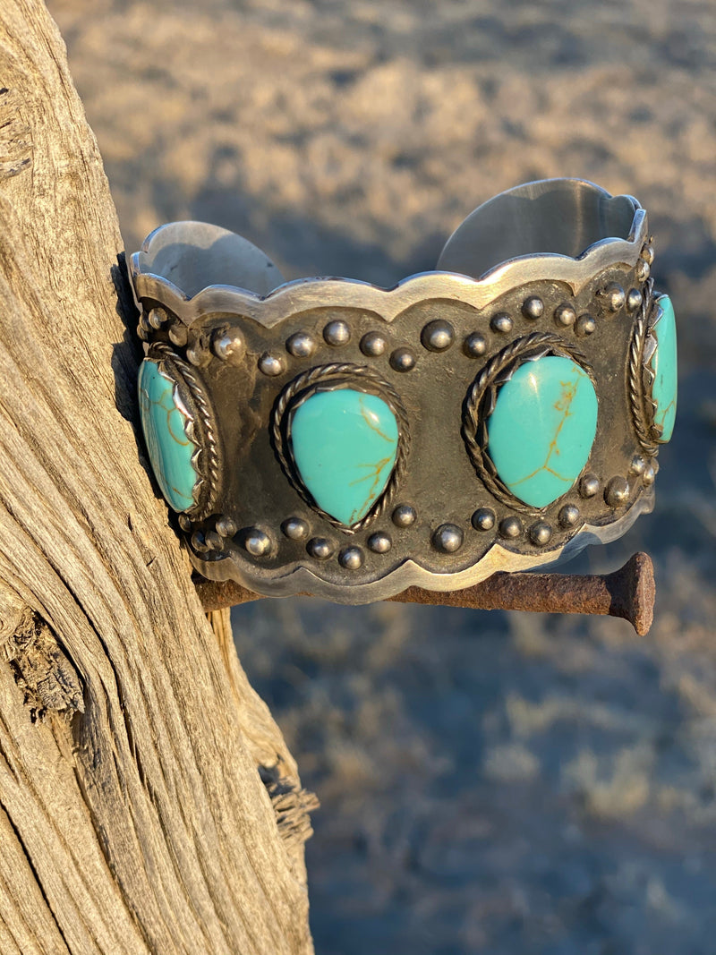 Shop Envi Me Bracelets Silver & Turquoise The New Kingman Silver & Turquoise (Real) Southwest Cuff Bracelet