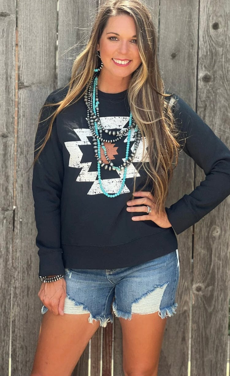 Shop Envi Me Cardigans and Kimonos The North Of Ponderosa Aztec Sweatshirt