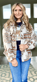 Shop Envi Me Cardigans and Kimonos The Oregon Fall Aztec Shacket