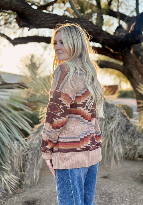 Shop Envi Me Cardigans and Kimonos The Oregon Trail Western Concho Sweater Cardigan