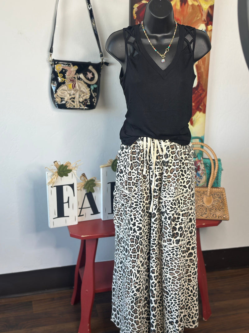 Shop Envi Me Bottoms The Outback Cheetah Loose Fit Pant