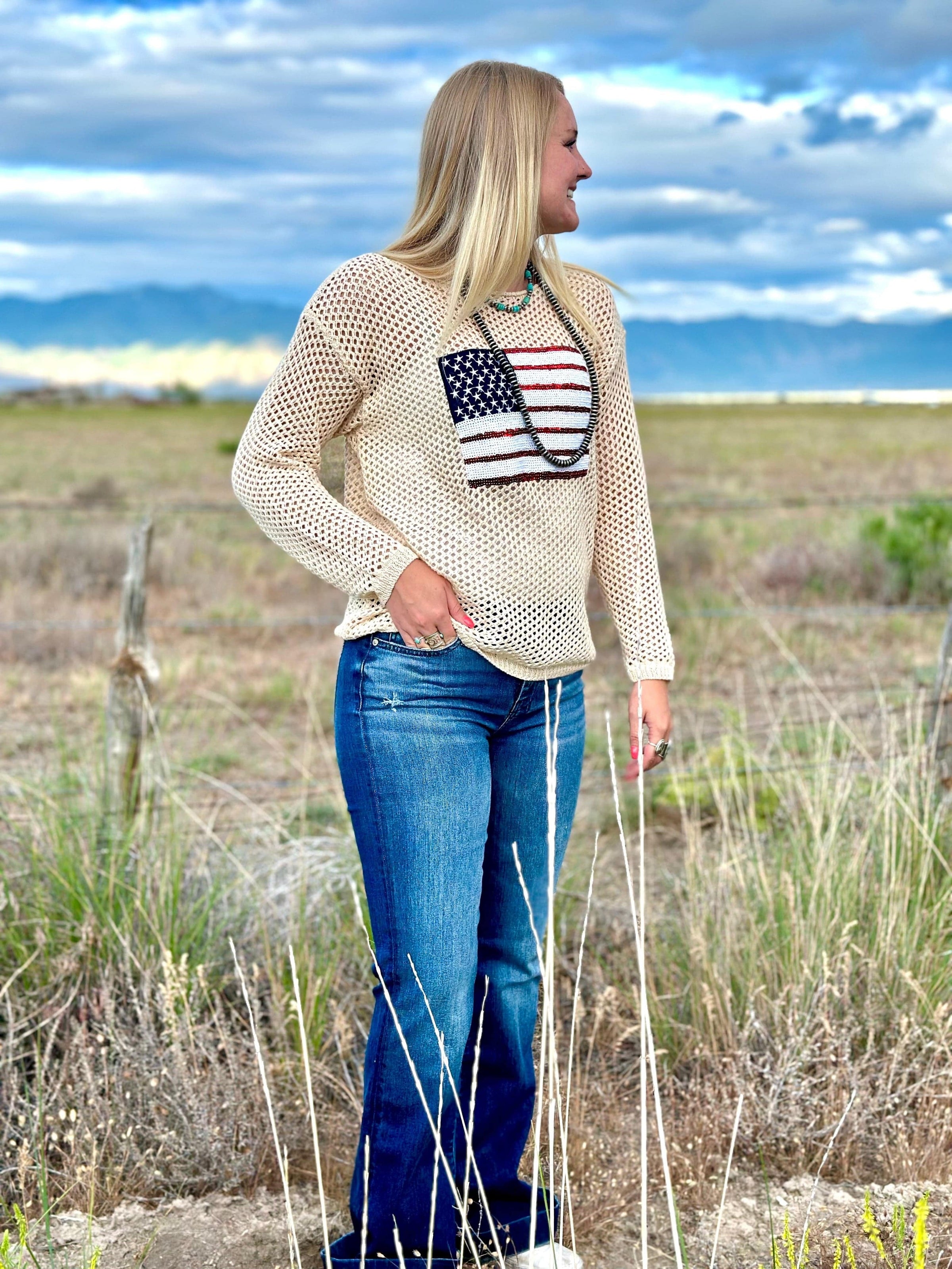 Shop Envi Me The Patriot Stars & Stripes Top