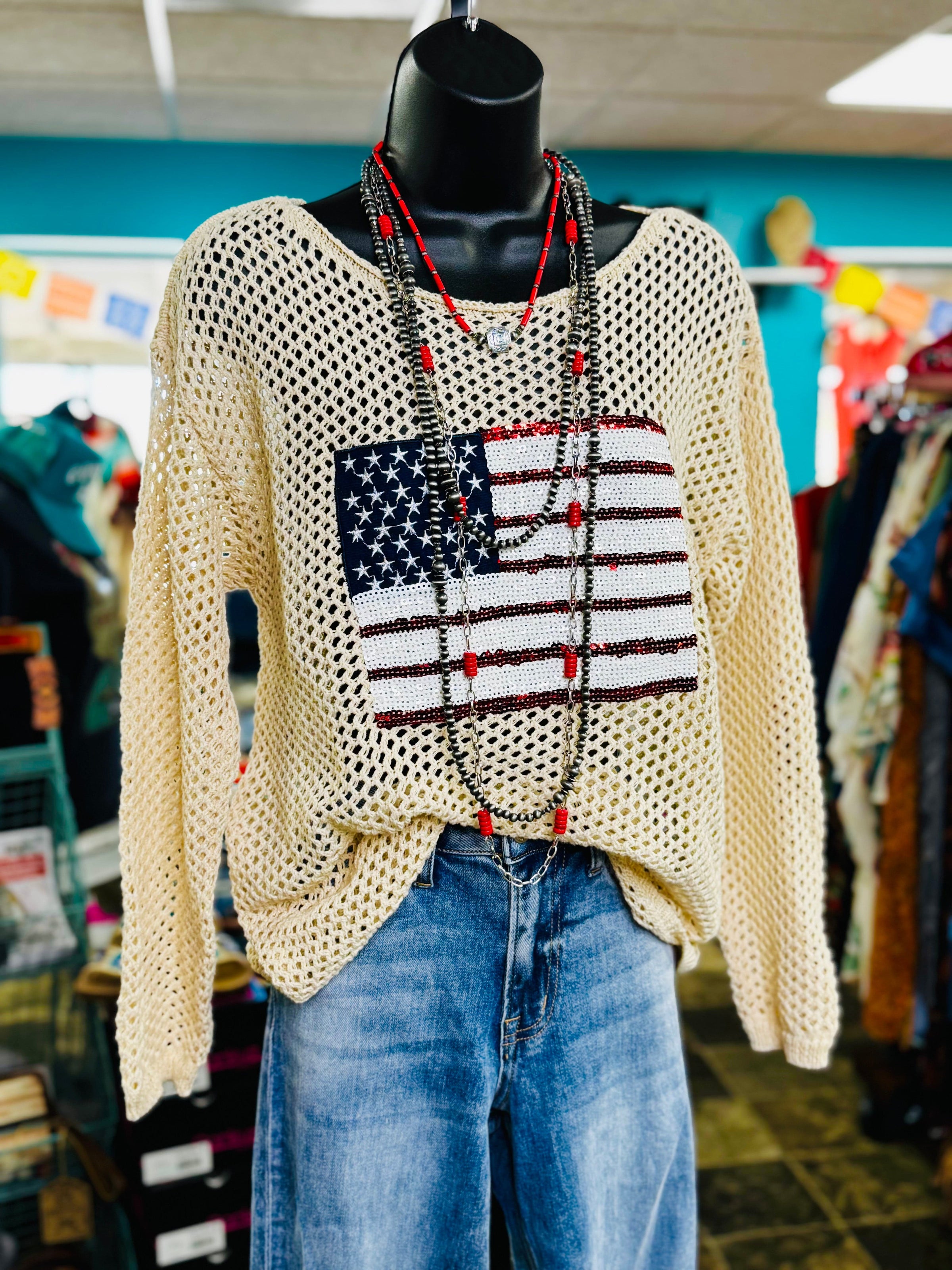 Shop Envi Me The Patriot Stars & Stripes Top