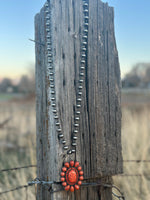 Shop Envi Me Necklaces The Payson Coral Concho Necklace