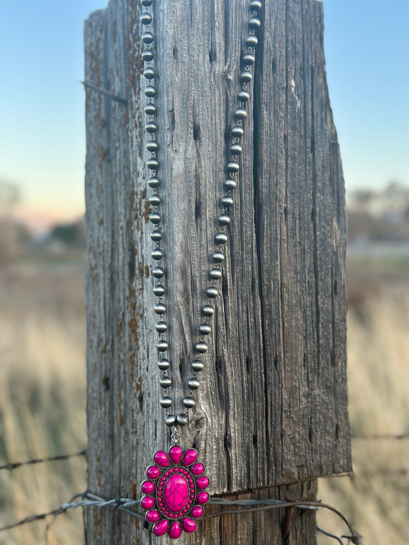 Shop Envi Me Necklaces The Payson Pink Concho Necklace
