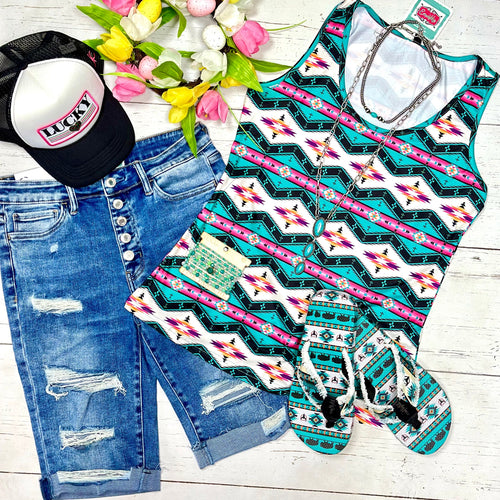 Shop Envi Me Tops and Tunics The Pecos Aztec Tank