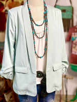 Shop Envi Me Cardigans and Kimonos The Pecos Must Have Mint Blazer