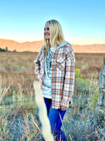 Shop Envi Me Cardigans and Kimonos The Pensacola Plaid Hoodie Shacket