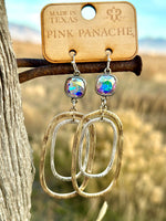 Shop Envi Me Earrings Gold The Pink Panache 70’s Gold & Silver with Crystals Earrings