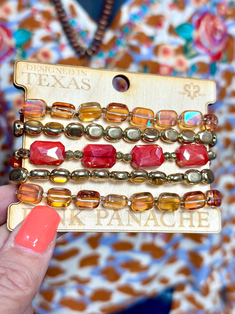 The Pink Panache Autumn Fall Stack Bracelet Set – Shop Envi Me