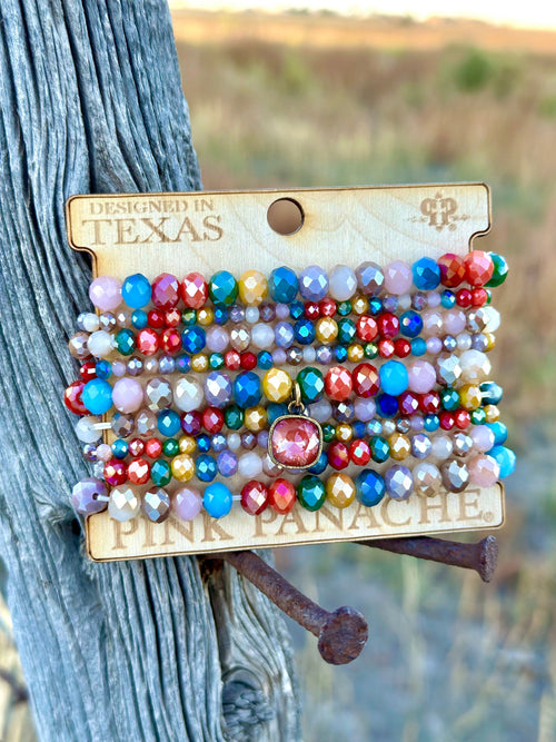 Shop Envi Me Jewelry Stack Set / Multi The Pink Panache Best Of Fall Stack Bracelet Set