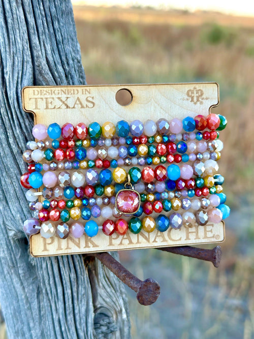 Shop Envi Me Jewelry Stack Set / Multi The Pink Panache Best Of Fall Stack Bracelet Set