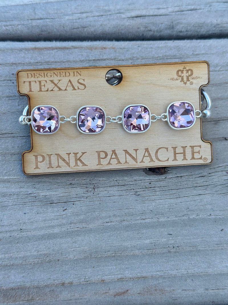 Shop Envi Me Jewelry one / Pink The Pink Panache Big Pink Crystal Bracelet