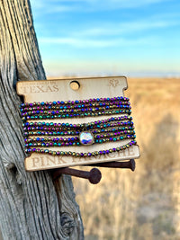 Shop Envi Me Jewelry Stack Set / Gold The Pink Panache Bring On The Night Stack Bracelet Set