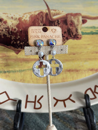 Shop Envi Me Earring Star / Silver The Pink Panache Clear Crystal Stars with Pearls Silver Earring