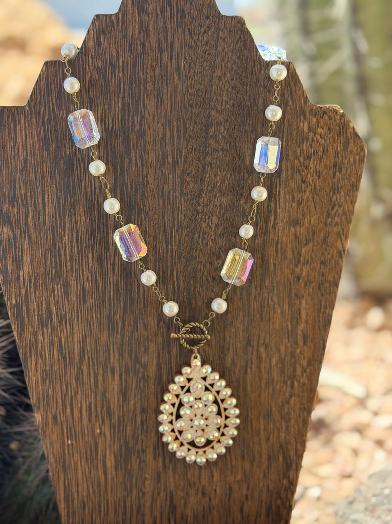 Shop Envi Me Earring One / Multi The Pink Panache Crystal Palace Necklace