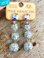 Shop Envi Me Earring Circle / Multi The Pink Panache Disco Ball Crystal Earring