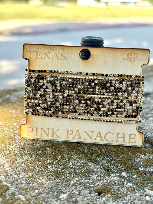 Shop Envi Me Jewelry Stack Set / Gold The Pink Panache Fall Gold Skinny Stack Bracelet Set