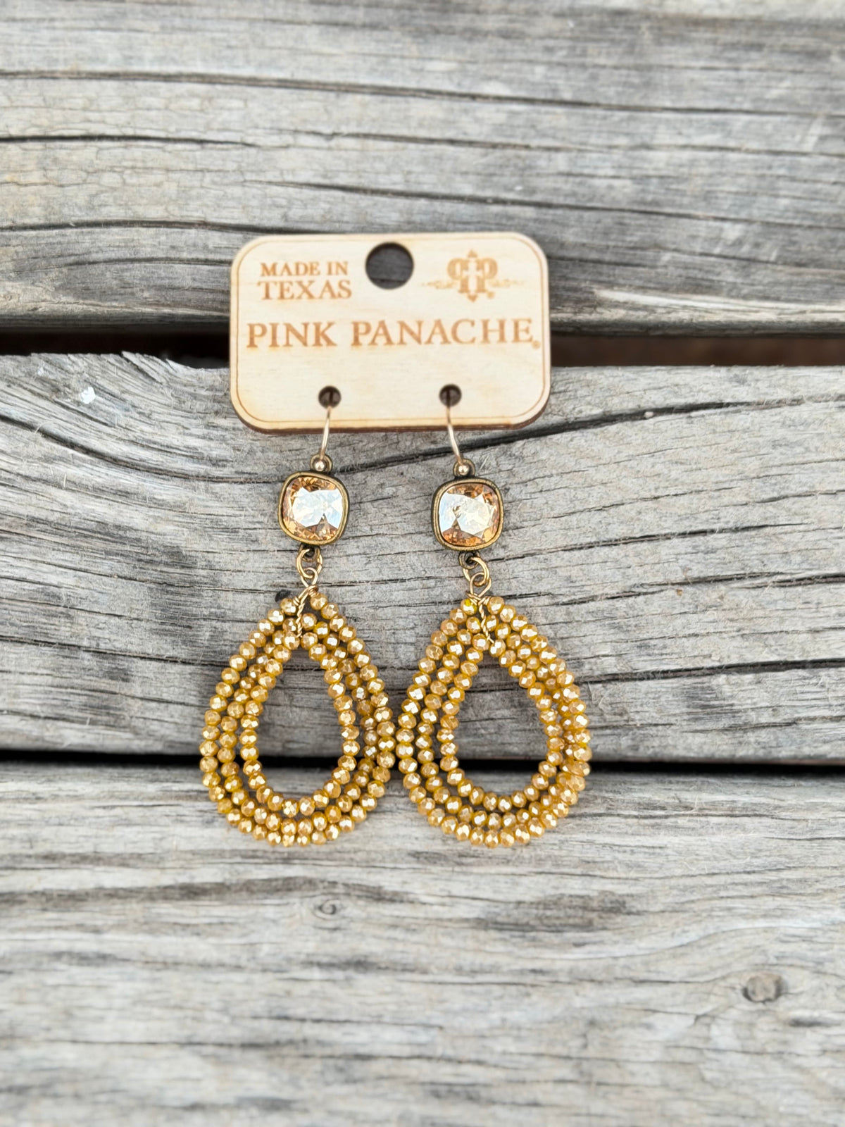 Shop Envi Me Earring Oval / Mustard and Amber The Pink Panache Fall Mustard Crystal Earring