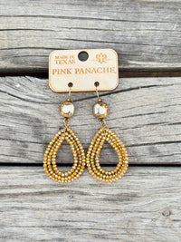 Shop Envi Me Earring Oval / Mustard and Amber The Pink Panache Fall Mustard Crystal Earring