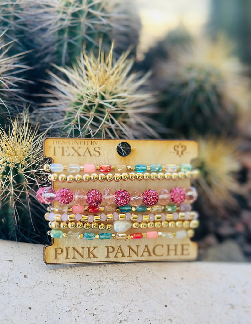Shop Envi Me Jewelry The Pink Panache Fun In The Sun Stack Bracelet Set