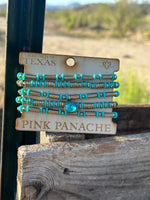 Shop Envi Me Jewelry The Pink Panache Gold & Turquoise Bracelet Set