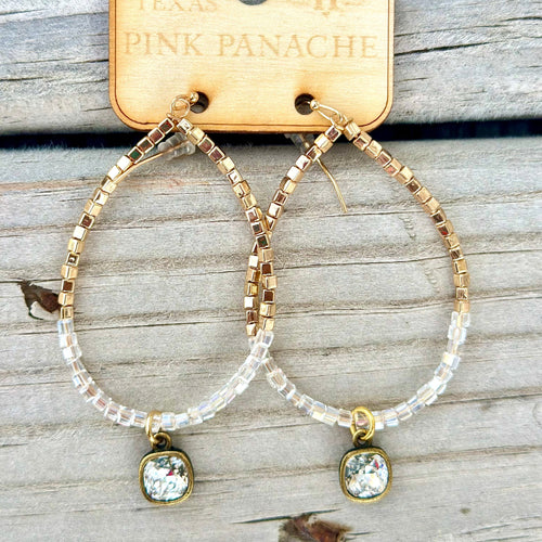 Shop Envi Me Earrings Bronze AB The Pink Panache Holiday Gold Crystal Earrings