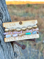 Shop Envi Me Jewelry Stack Set / Green The Pink Panache Holiday Gold Stack Bracelet Set