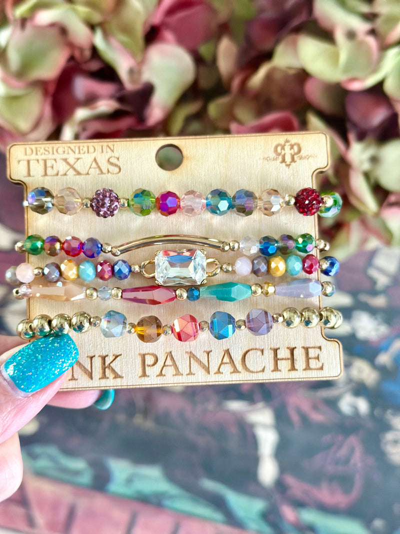 The Pink Panache Holiday Sparkle Stack Bracelet Set – Shop Envi Me