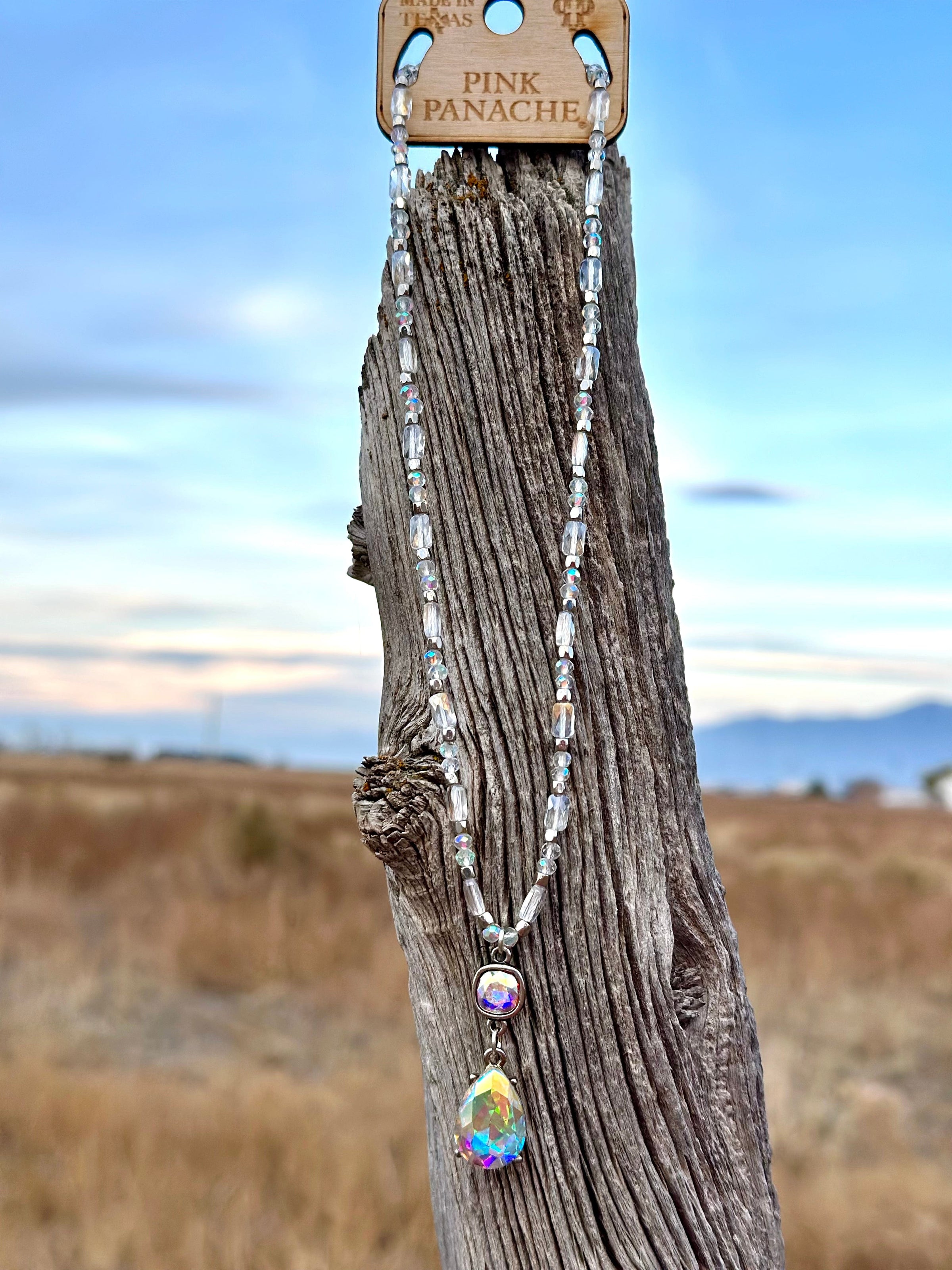 Shop Envi Me Earring The Pink Panache Holiday Sparkle Crystal Necklace