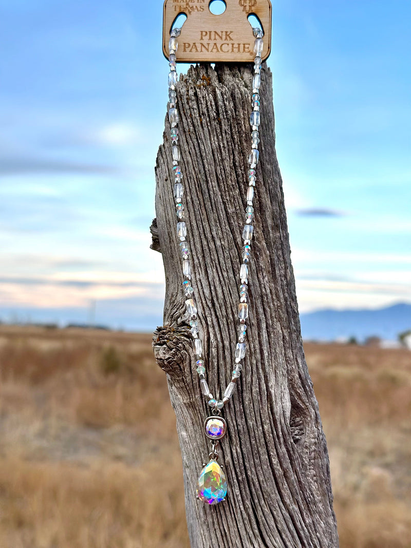 Shop Envi Me Earring The Pink Panache Holiday Sparkle Crystal Necklace