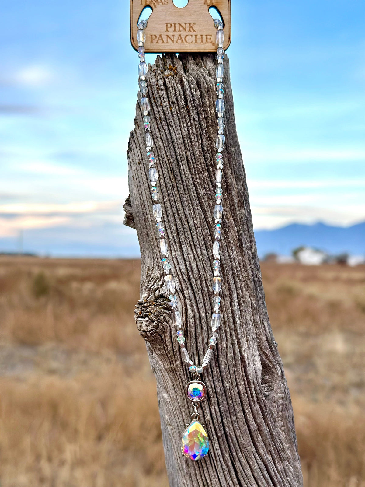 Shop Envi Me Earring The Pink Panache Holiday Sparkle Crystal Necklace