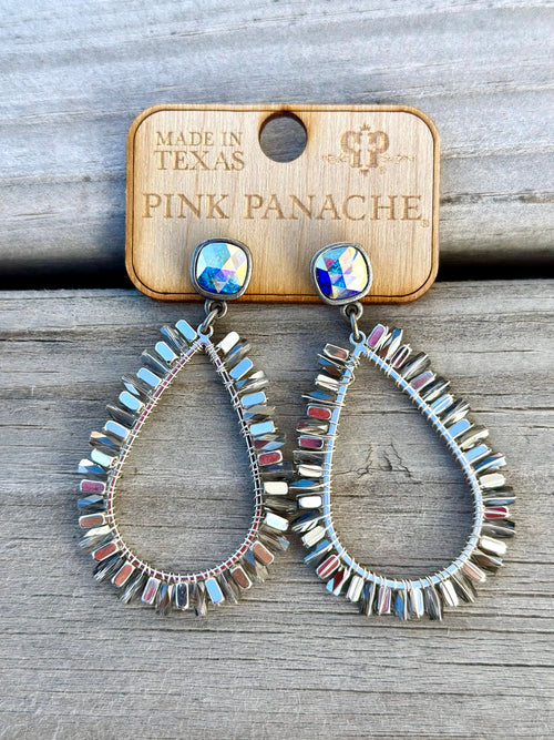 Shop Envi Me Earrings Gold The Pink Panache Mirror Silver Earring