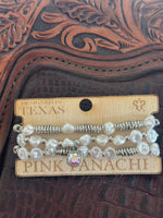 Shop Envi Me Jewelry The Pink Panache Pearl & Crystal Stack Bracelet Set