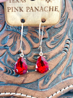 Shop Envi Me Earrings The Pink Panache Red Crystal Drop Earring