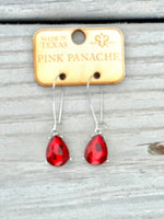 Shop Envi Me Earrings The Pink Panache Red Crystal Silver Drop Earring