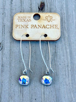 Shop Envi Me Earring Circle / Multi The Pink Panache Silver Marianna AB Crystal Earring