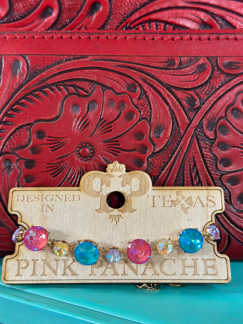 Shop Envi Me Jewelry one / Pink The Pink Panache Spring Big Crystal Bracelet