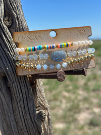 Shop Envi Me Jewelry Stack Set / Multi The Pink Panache Summer Druzy Stack Bracelet Set