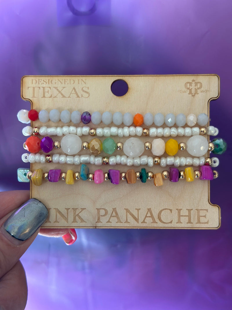 Shop Envi Me Jewelry The Pink Panache Summer Fun Stack Bracelet Set