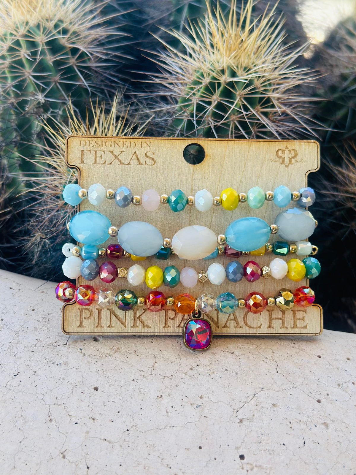 Shop Envi Me Jewelry The Pink Panache Summer Stack Bracelet Set