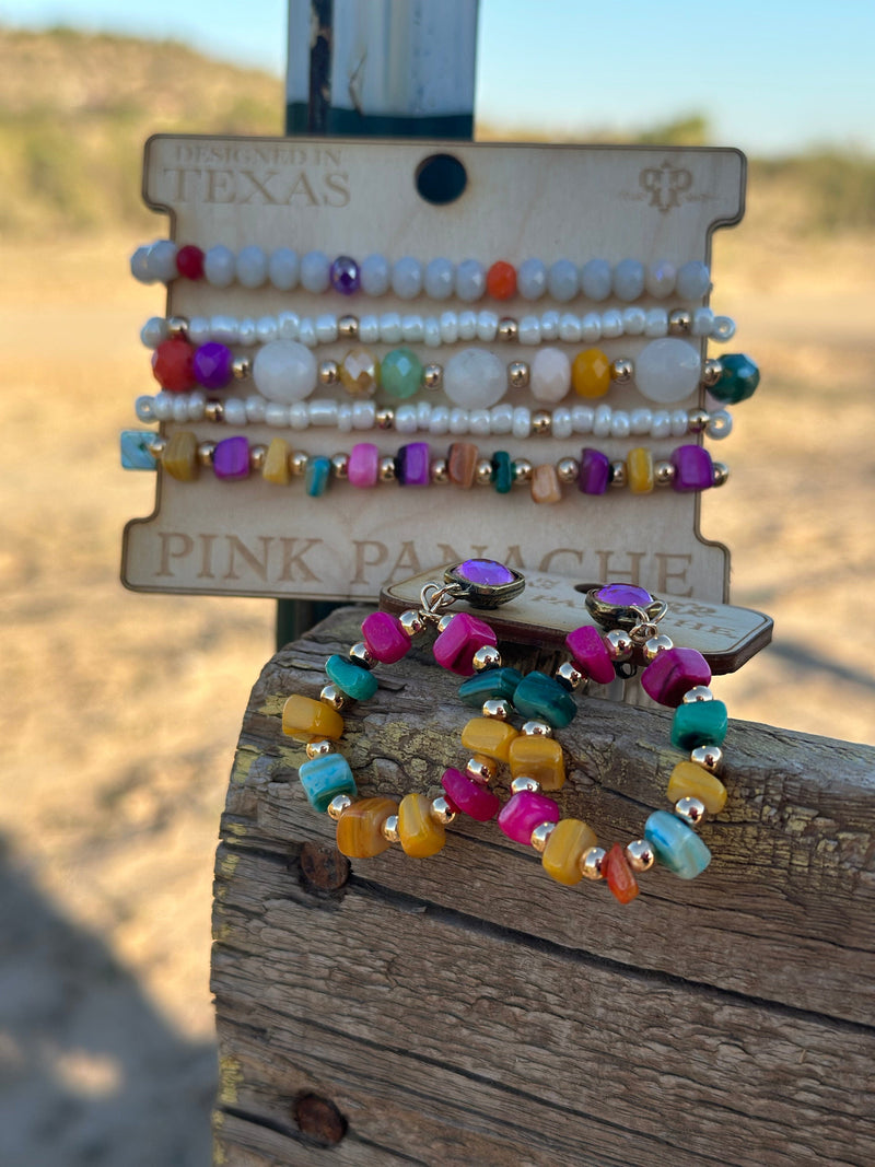 Shop Envi Me Jewelry Earring & Necklace Set / Multi The Pink Panache Summer Sun Necklace & Earring Set