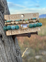 Shop Envi Me Jewelry Stack Set / Turquoise The Pink Panache Turquoise in The Fall Stack Bracelet Set