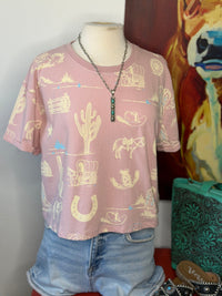 Shop Envi Me It's T-shirt Kinda Day The Pink Wagon Train Top