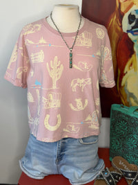 Shop Envi Me It's T-shirt Kinda Day The Pink Wagon Train Top