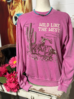 Shop Envi Me The Pink Wild Like The West Pullover